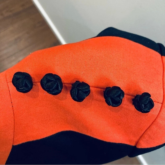 CHI CHI VON TANG Sz L  Warrior Flow Jacket 100% Silk Lined Sheer Panels Blazer - Picture 12 of 14